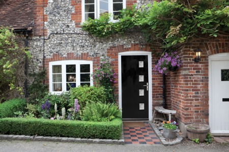 Black Contemporary Composite Door