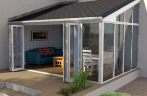 Lean To Conservatory with Bi-Fold Doors