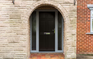 Black uPVC Door