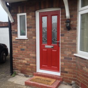 Red Composite Door